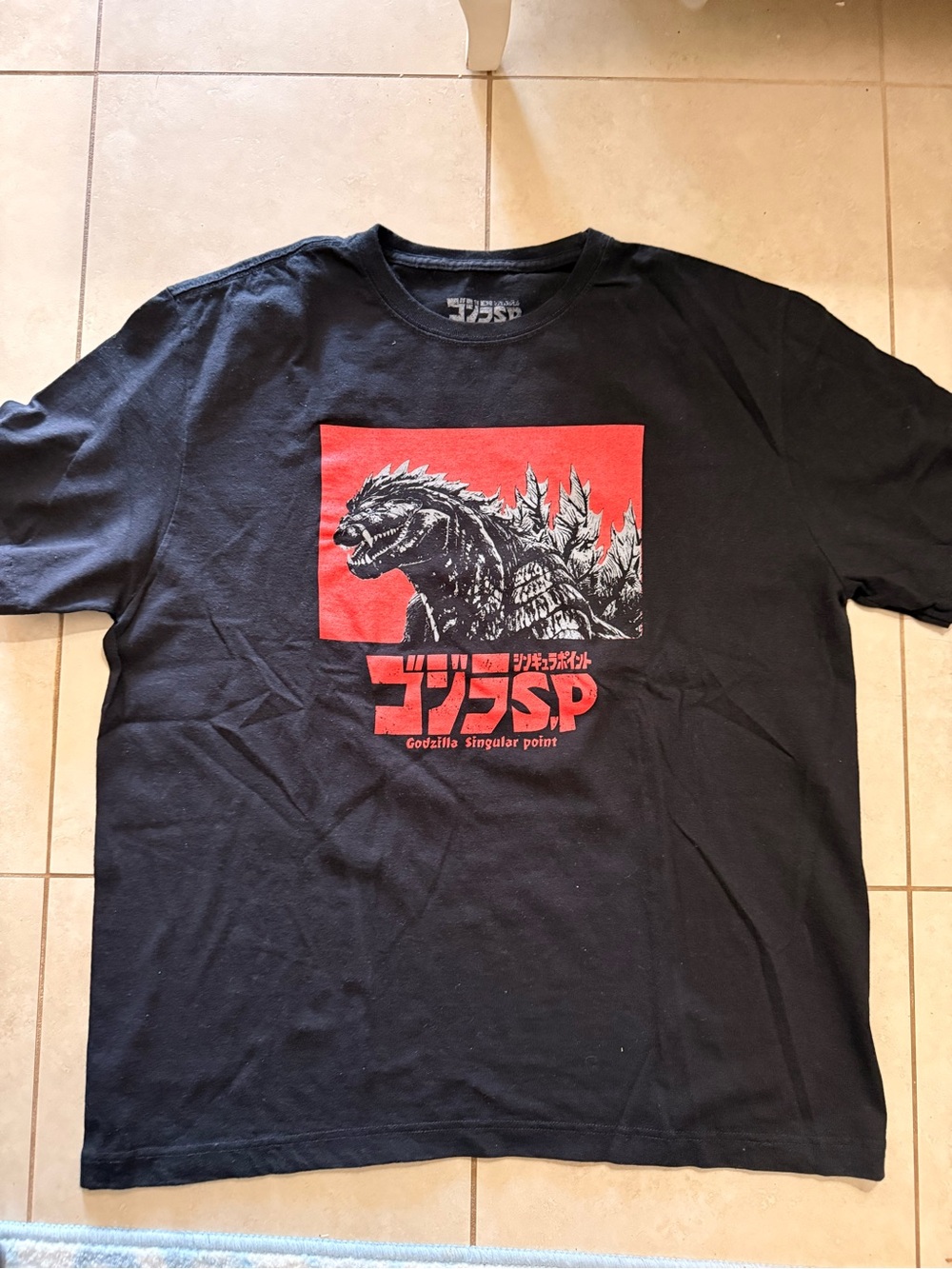 Godzilla Graphic Tee - Black with Red Print
